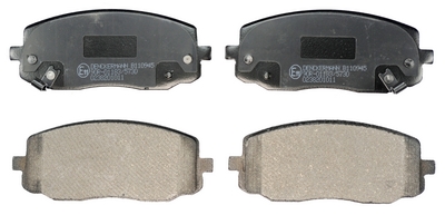 Kit pastiglie freno, Freno a disco - B110945 DENCKERMANN