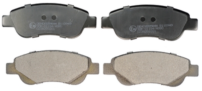 Kit pastiglie freno, Freno a disco - B110949 DENCKERMANN