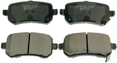 Brake Pad Set, disc brake - B110989 DENCKERMANN