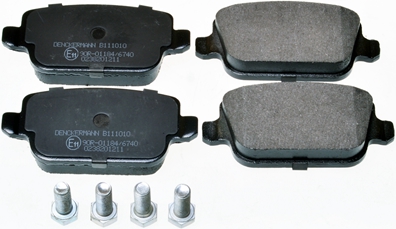 stabdžių trinkelių rinkinys, diskinis stabdys - B111010 DENCKERMANN