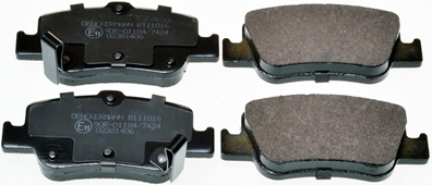Brake Pad Set, disc brake - B111016 DENCKERMANN