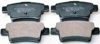 Kit pastiglie freno, Freno a disco - B111238 DENCKERMANN