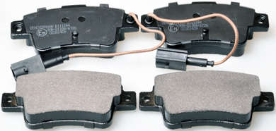 Brake Pad Set, disc brake - B111244 DENCKERMANN