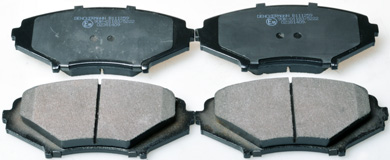 Brake Pad Set, disc brake - B111259 DENCKERMANN
