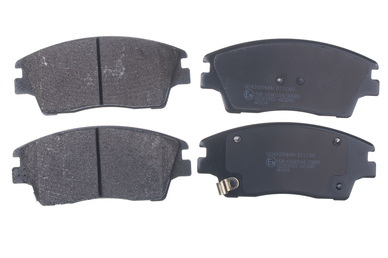 Brake Pad Set, disc brake - B111360 DENCKERMANN