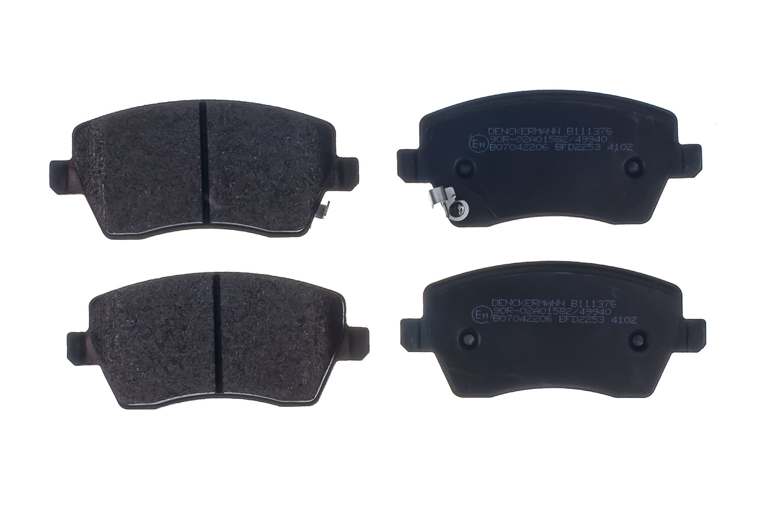 Brake Pad Set, disc brake - B111376 DENCKERMANN