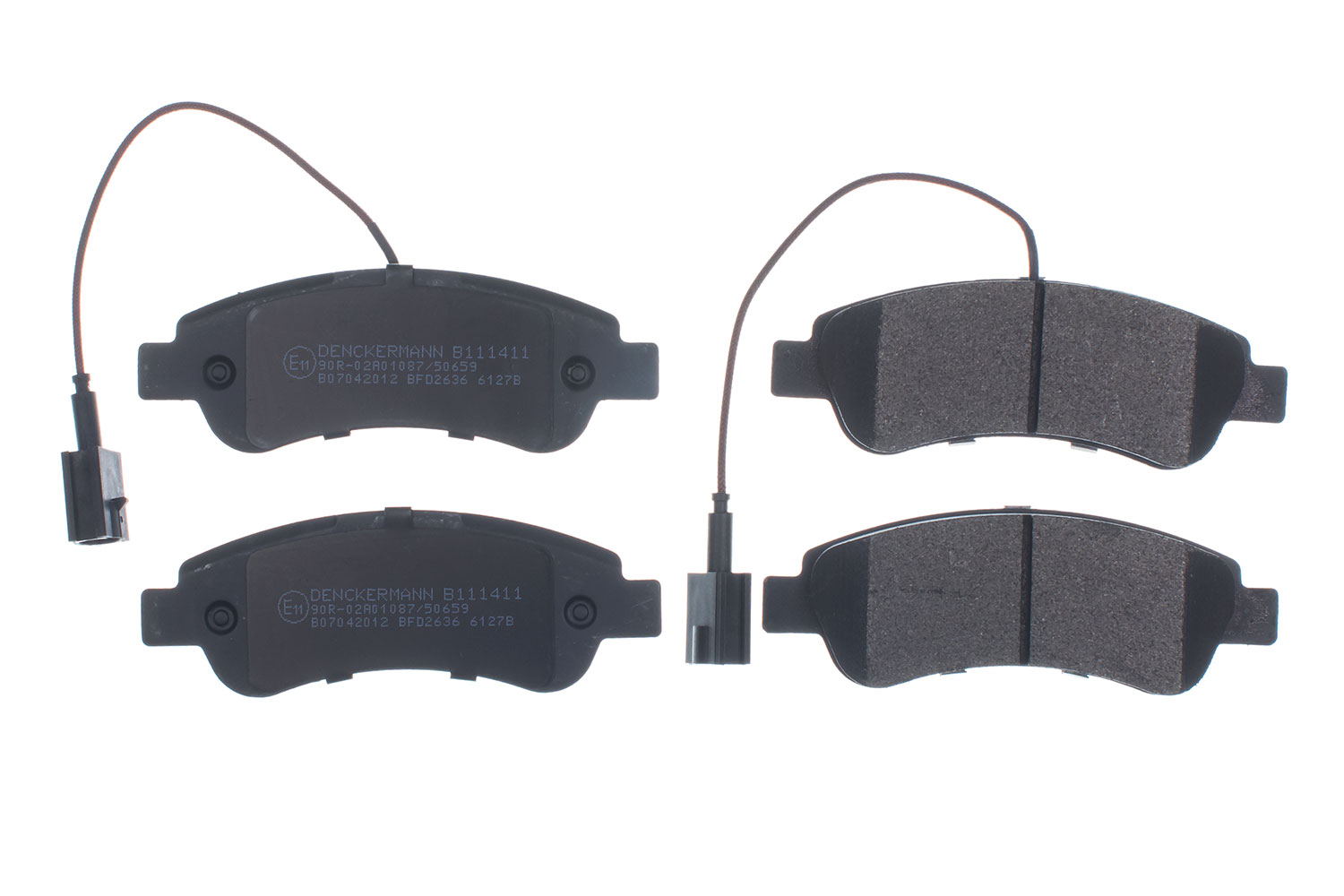 Brake Pad Set, disc brake - B111411 DENCKERMANN
