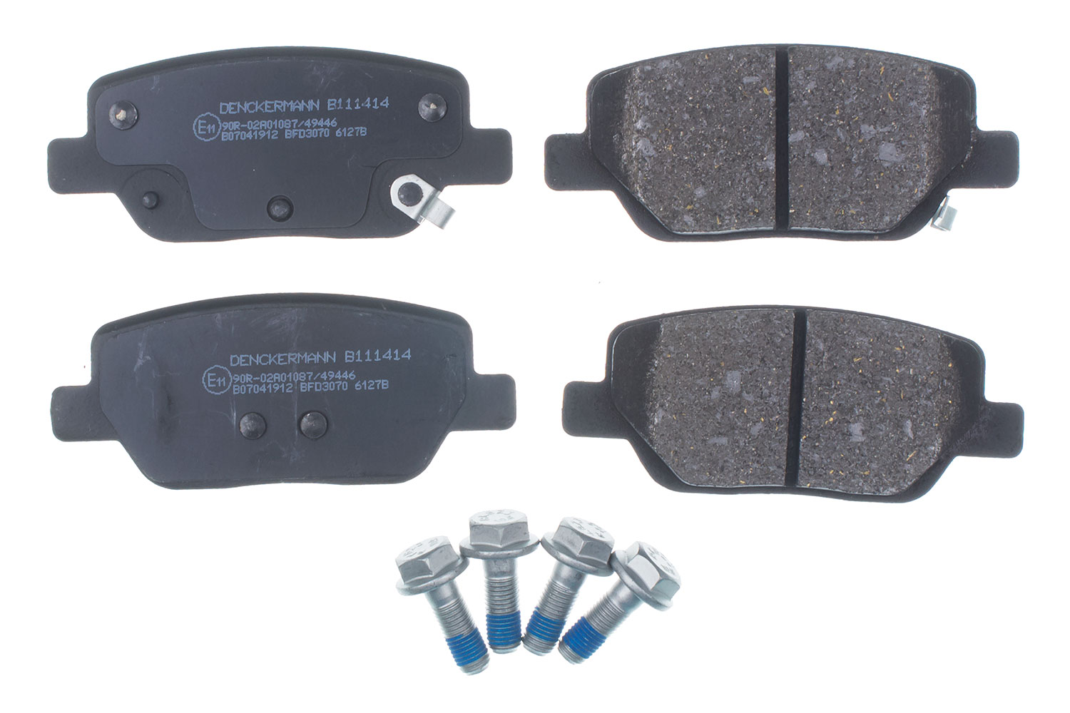 Kit pastiglie freno, Freno a disco - B111414 DENCKERMANN