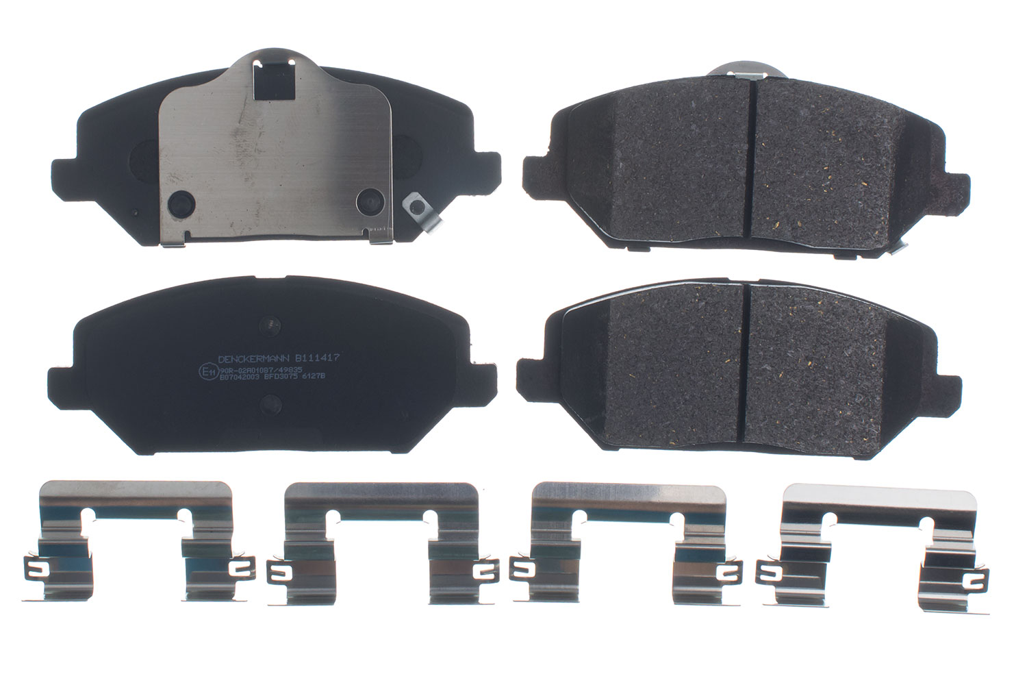 Kit pastiglie freno, Freno a disco - B111417 DENCKERMANN