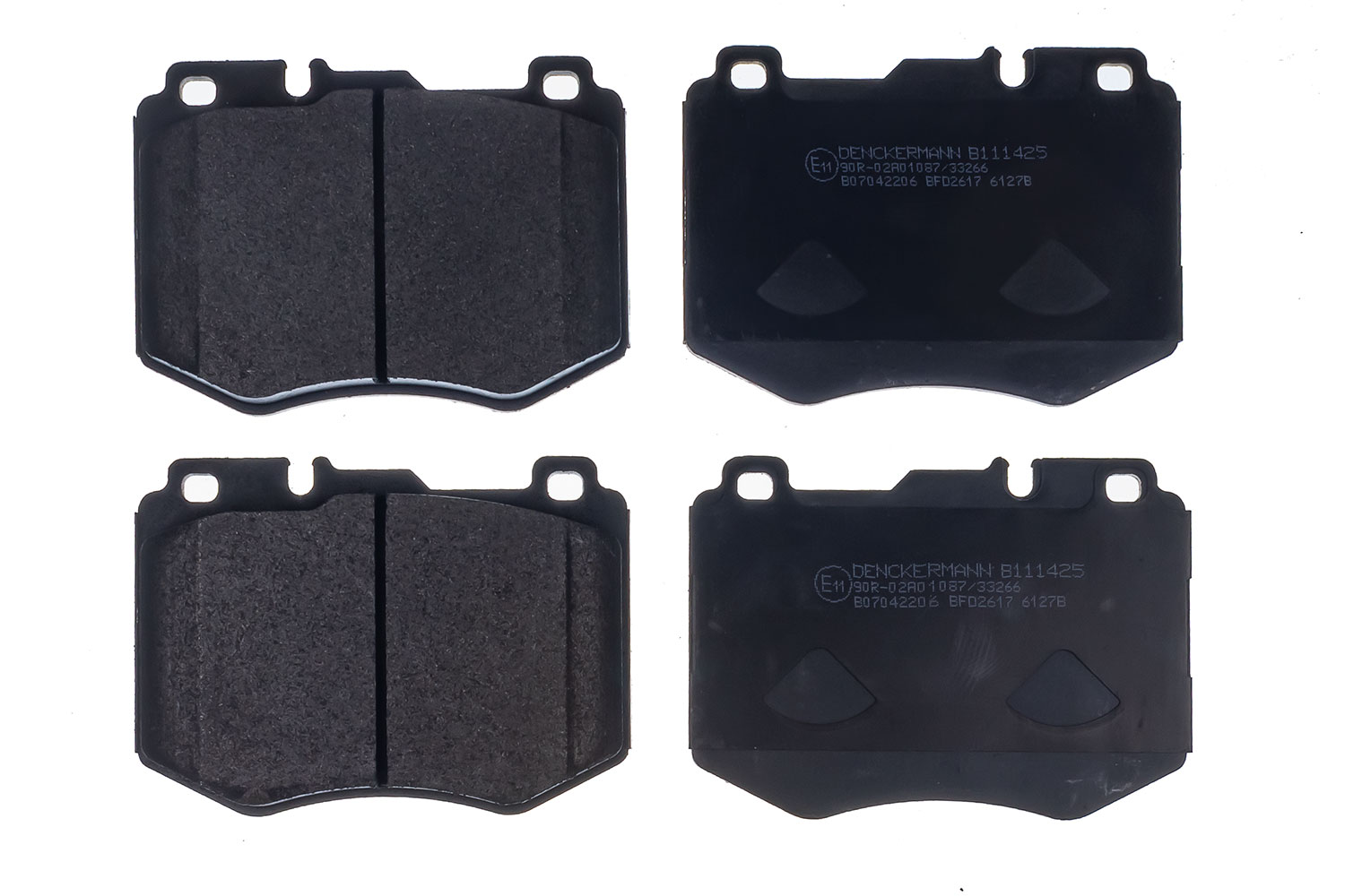 Kit pastiglie freno, Freno a disco - B111425 DENCKERMANN