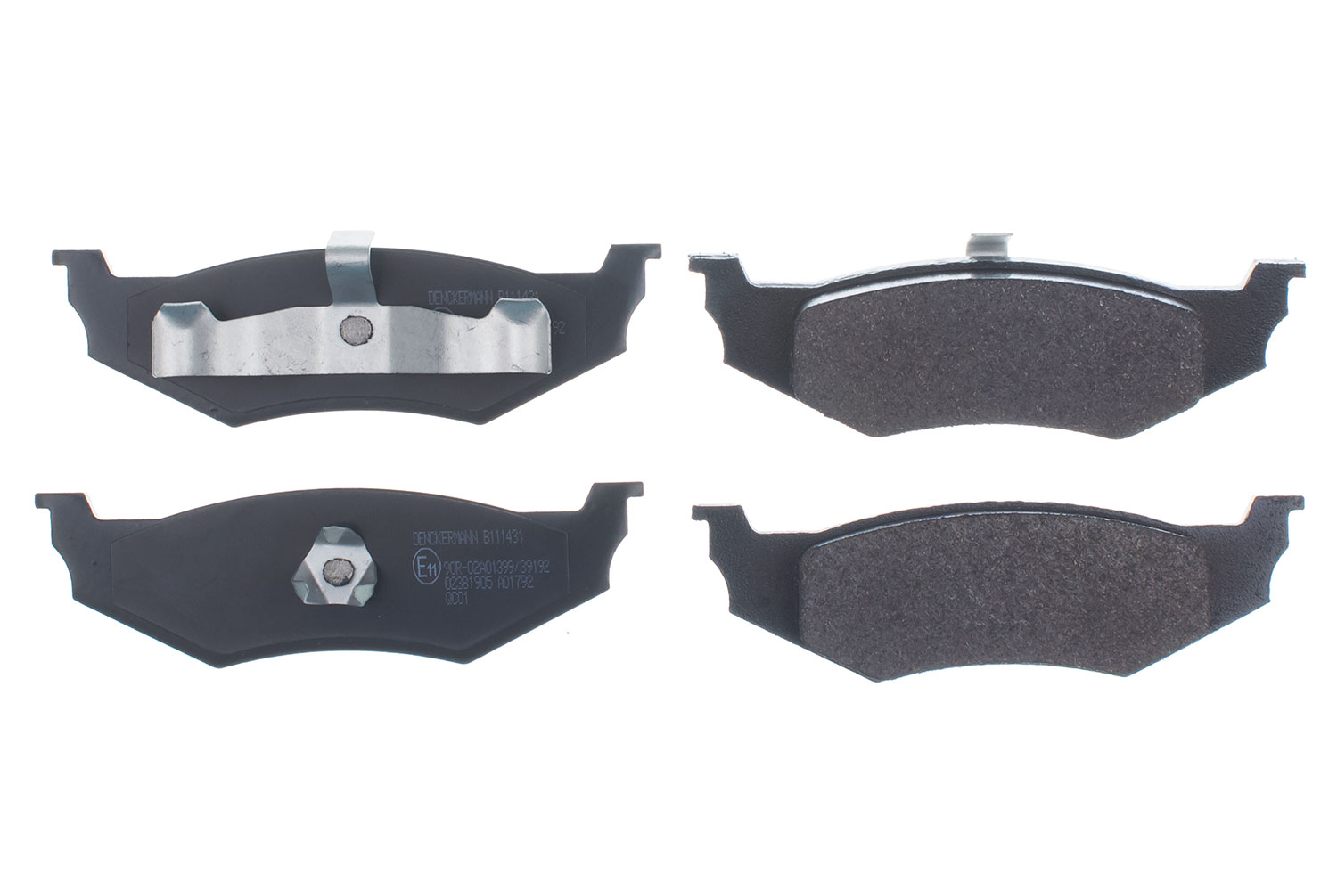 Brake Pad Set, disc brake - B111431 DENCKERMANN