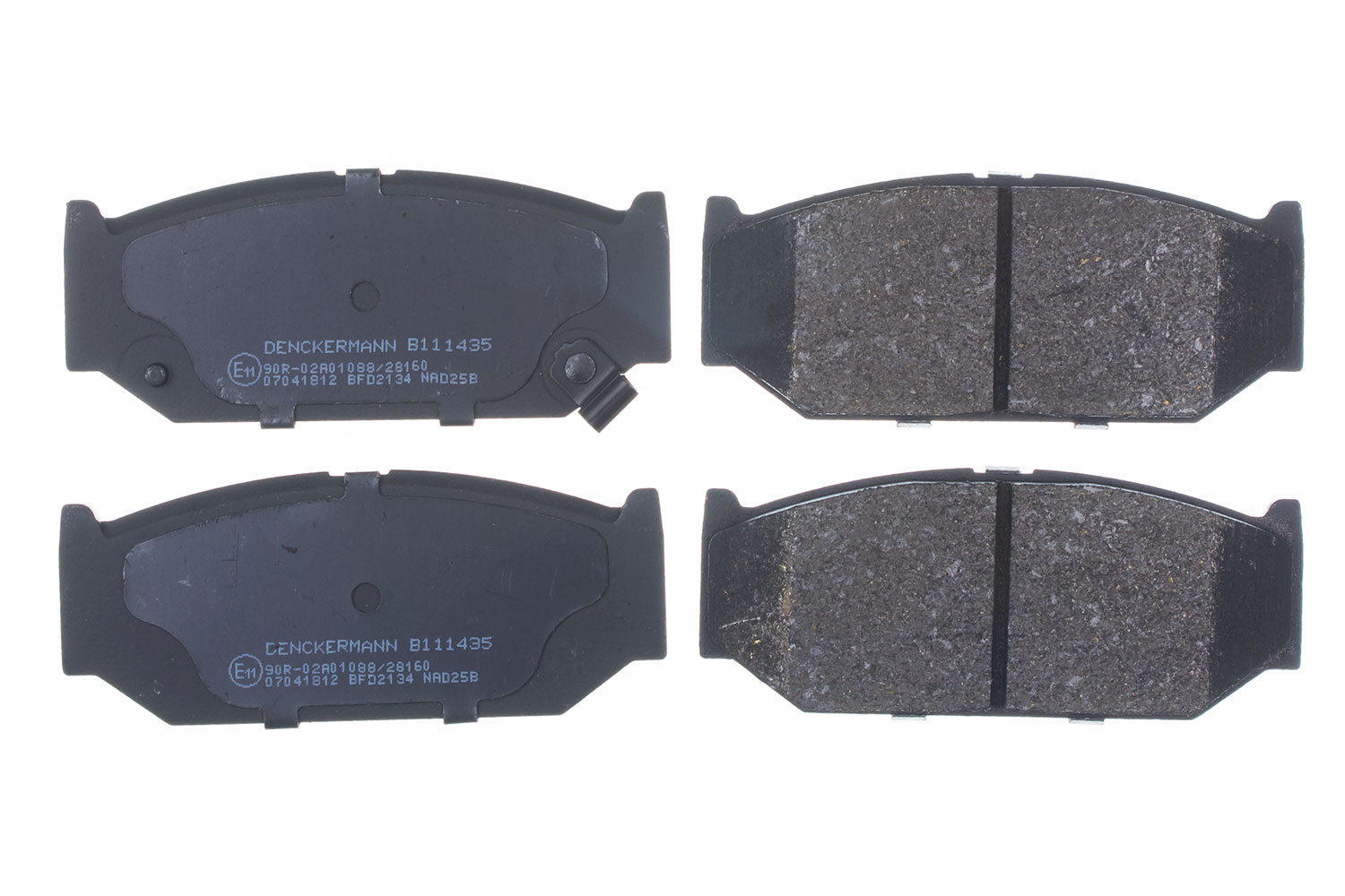 Brake Pad Set, disc brake - B111435 DENCKERMANN