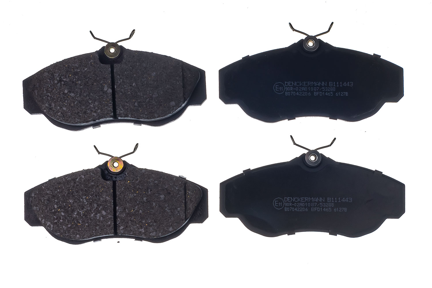 Kit pastiglie freno, Freno a disco - B111443 DENCKERMANN