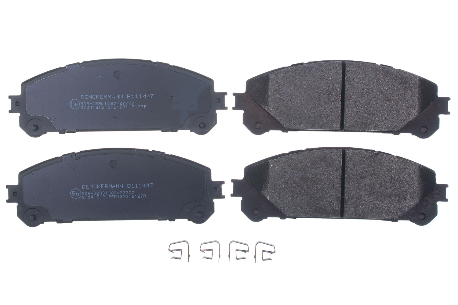Kit pastiglie freno, Freno a disco - B111447 DENCKERMANN