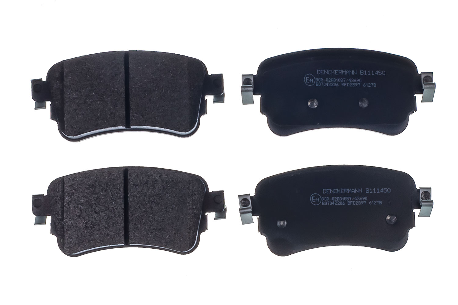Brake Pad Set, disc brake - B111450 DENCKERMANN