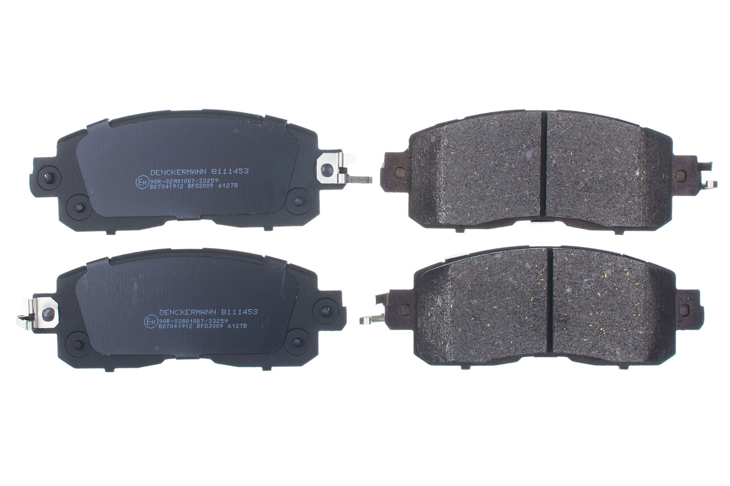 Brake Pad Set, disc brake - B111453 DENCKERMANN