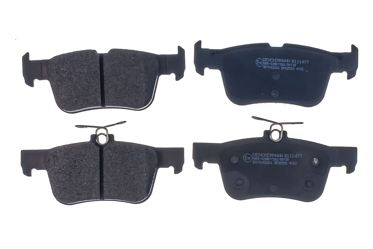 Brake Pad Set, disc brake - B111477 DENCKERMANN