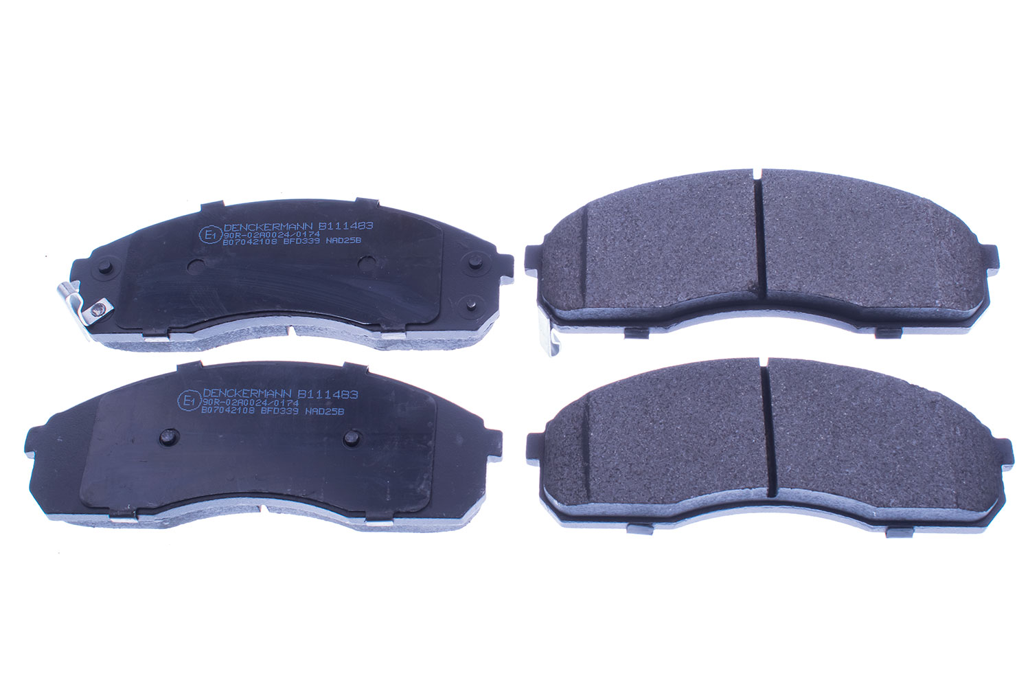Brake Pad Set, disc brake - B111483 DENCKERMANN