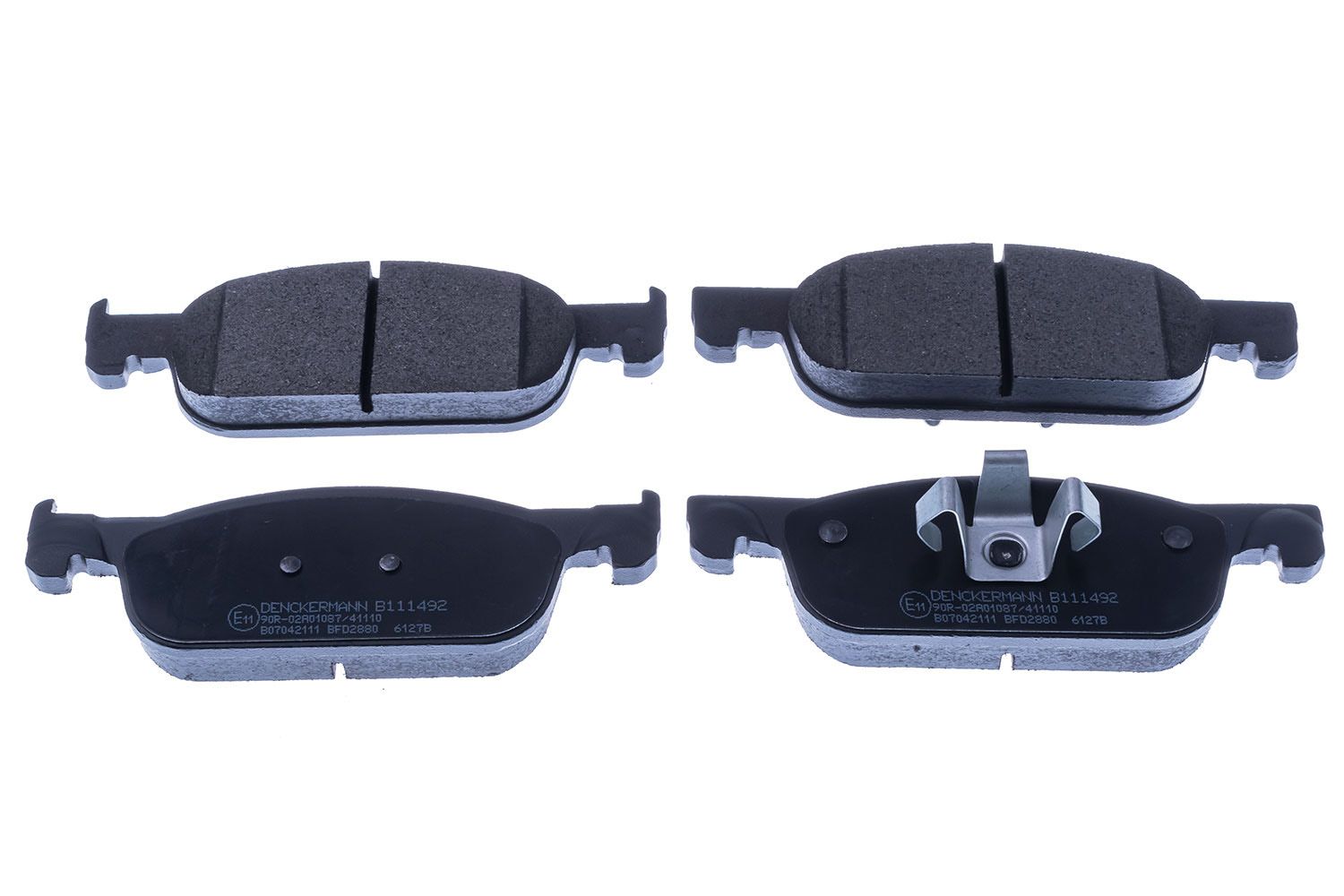 Brake Pad Set, disc brake - B111492 DENCKERMANN