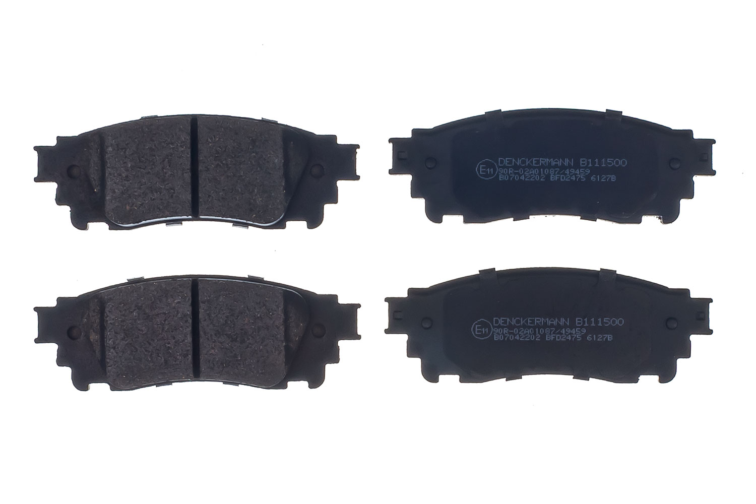 Brake Pad Set, disc brake - B111500 DENCKERMANN