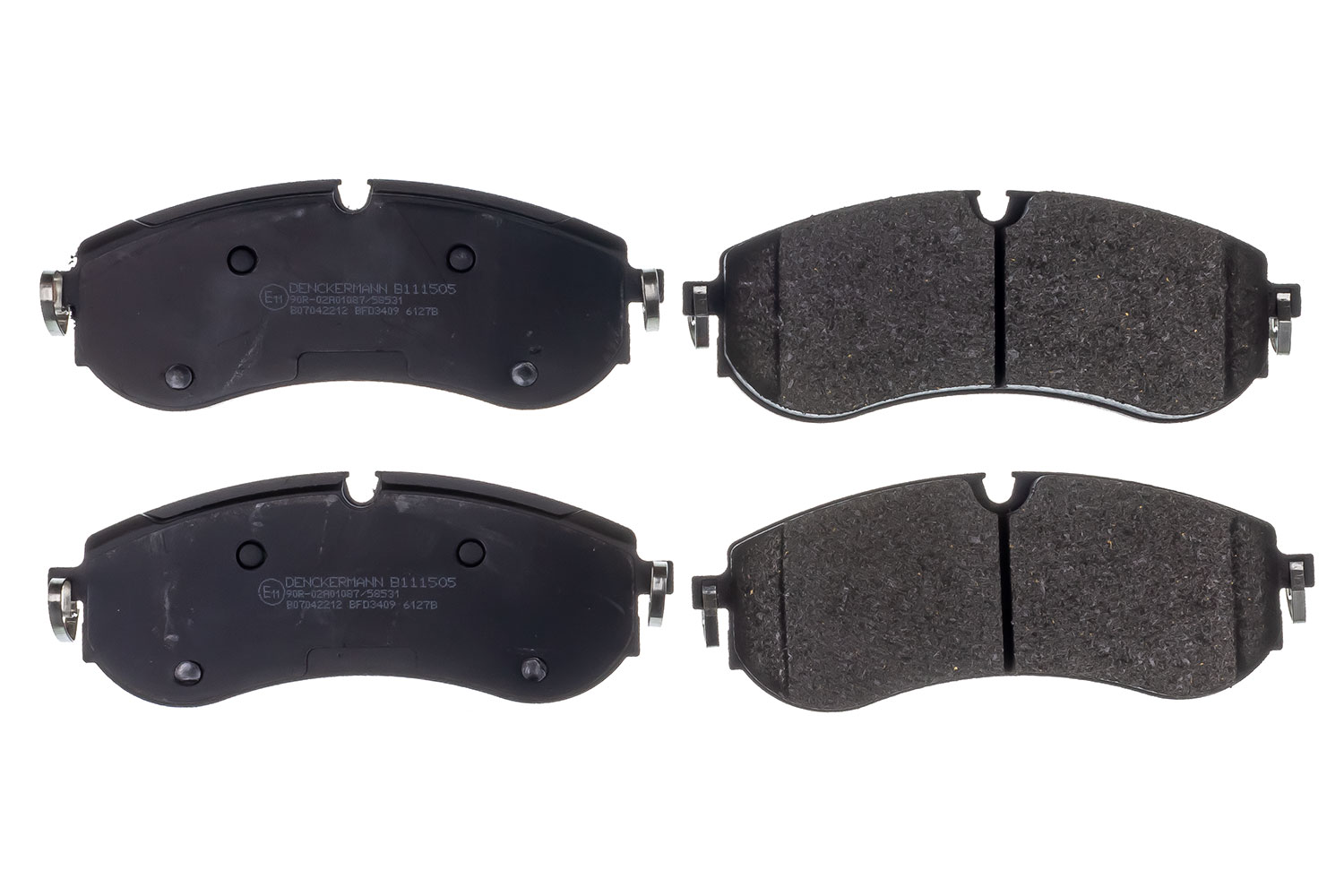 Brake Pad Set, disc brake - B111505 DENCKERMANN