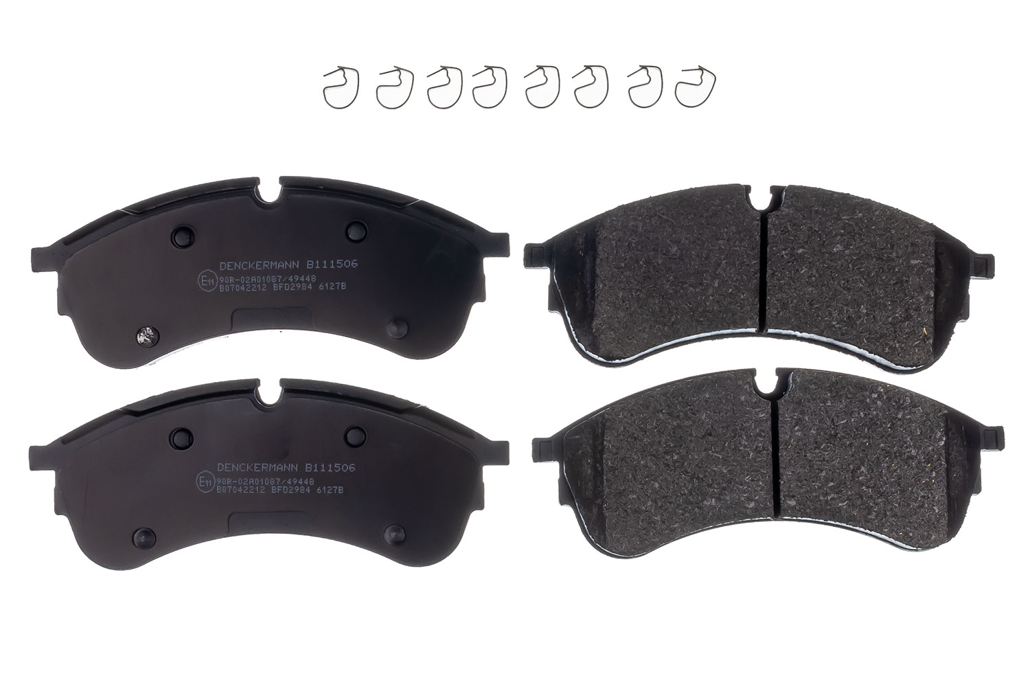 Brake Pad Set, disc brake - B111506 DENCKERMANN