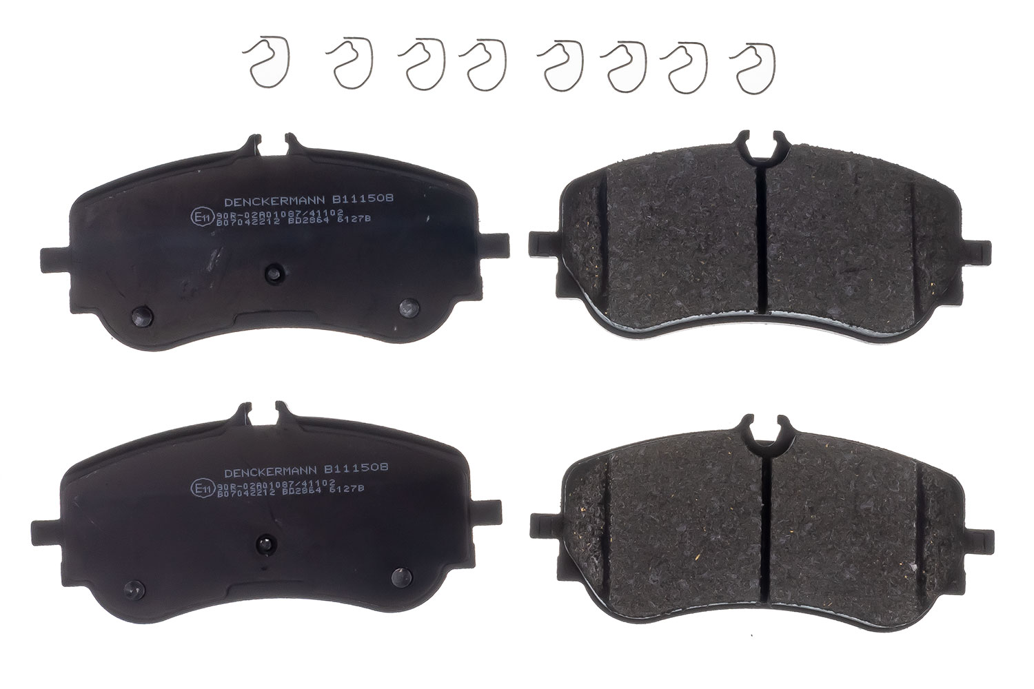 Brake Pad Set, disc brake - B111508 DENCKERMANN