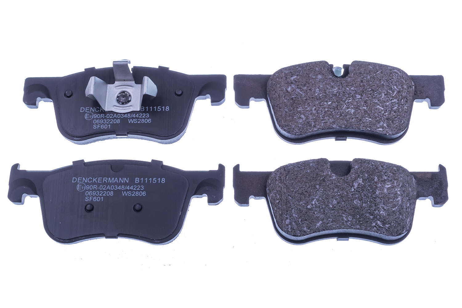 Brake Pad Set, disc brake - B111518 DENCKERMANN