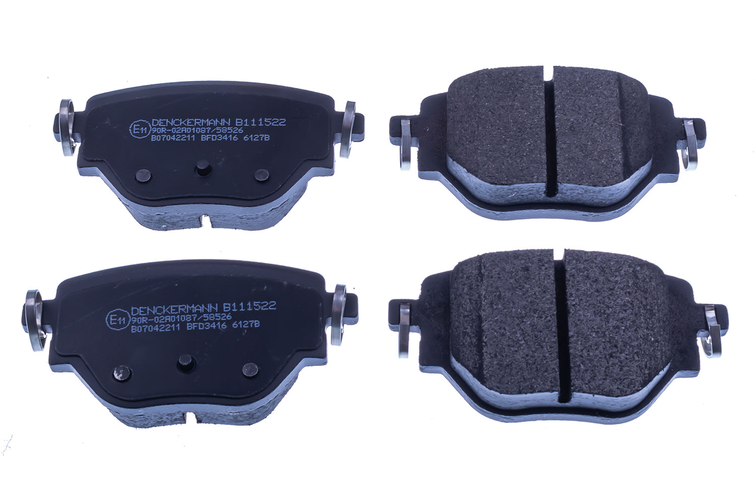 Brake Pad Set, disc brake - B111522 DENCKERMANN