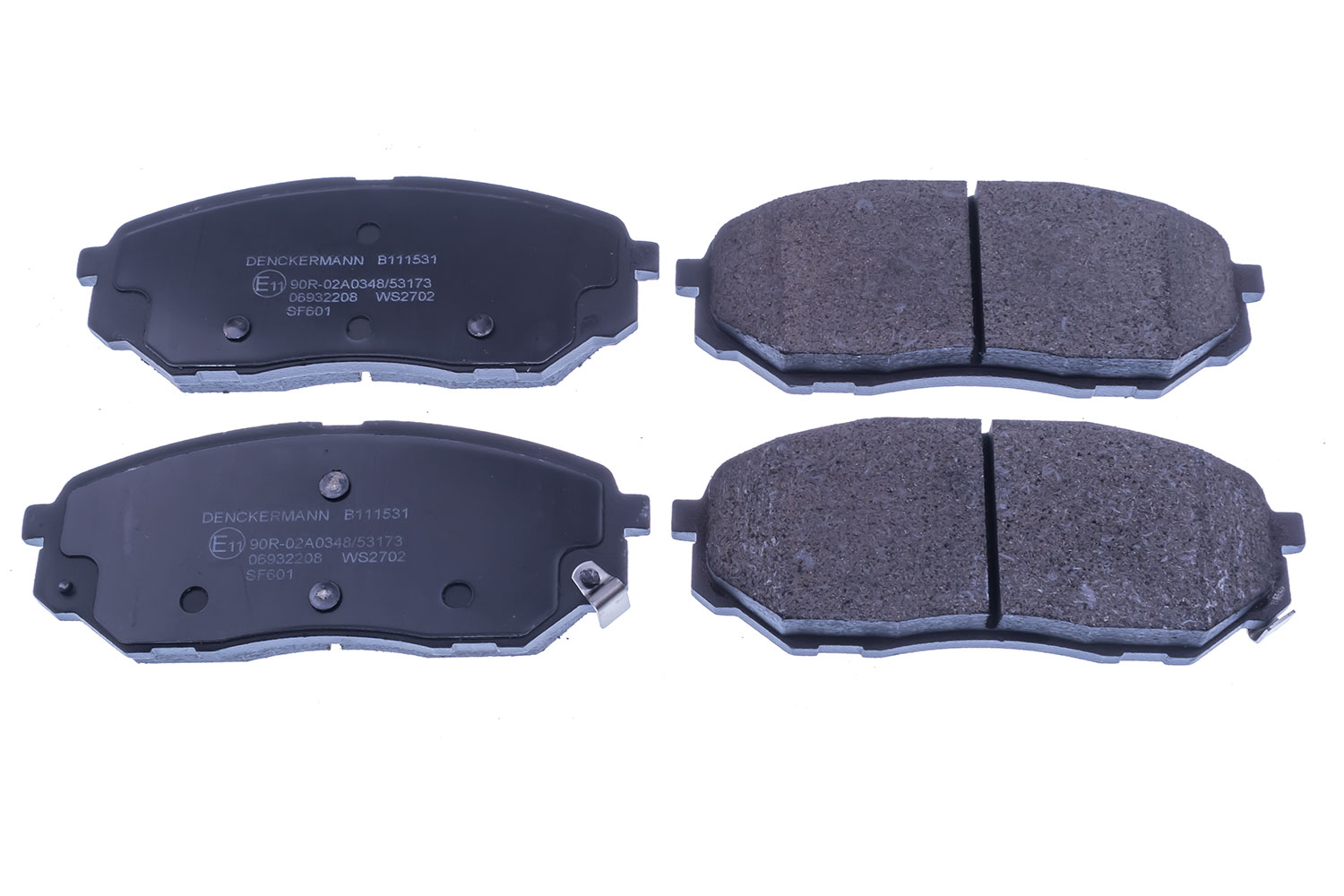 Brake Pad Set, disc brake - B111531 DENCKERMANN