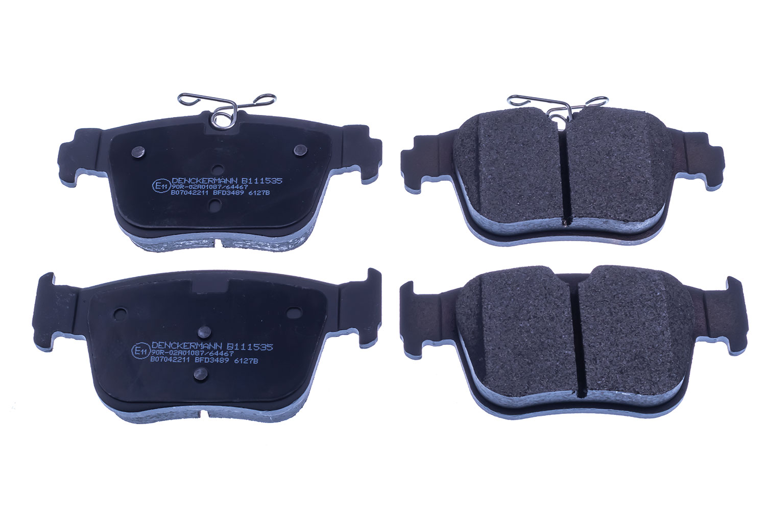 Brake Pad Set, disc brake - B111535 DENCKERMANN