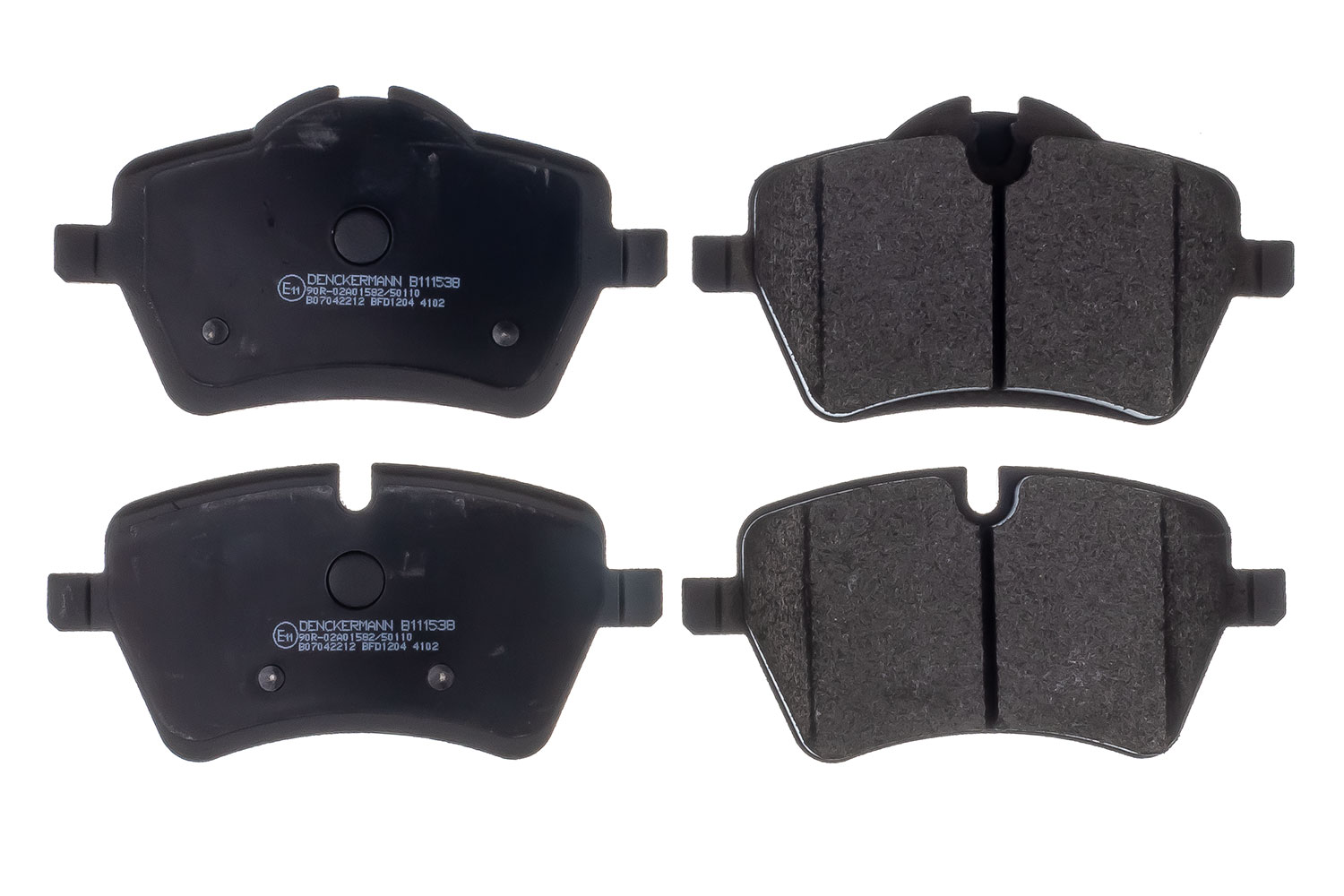 Brake Pad Set, disc brake - B111538 DENCKERMANN