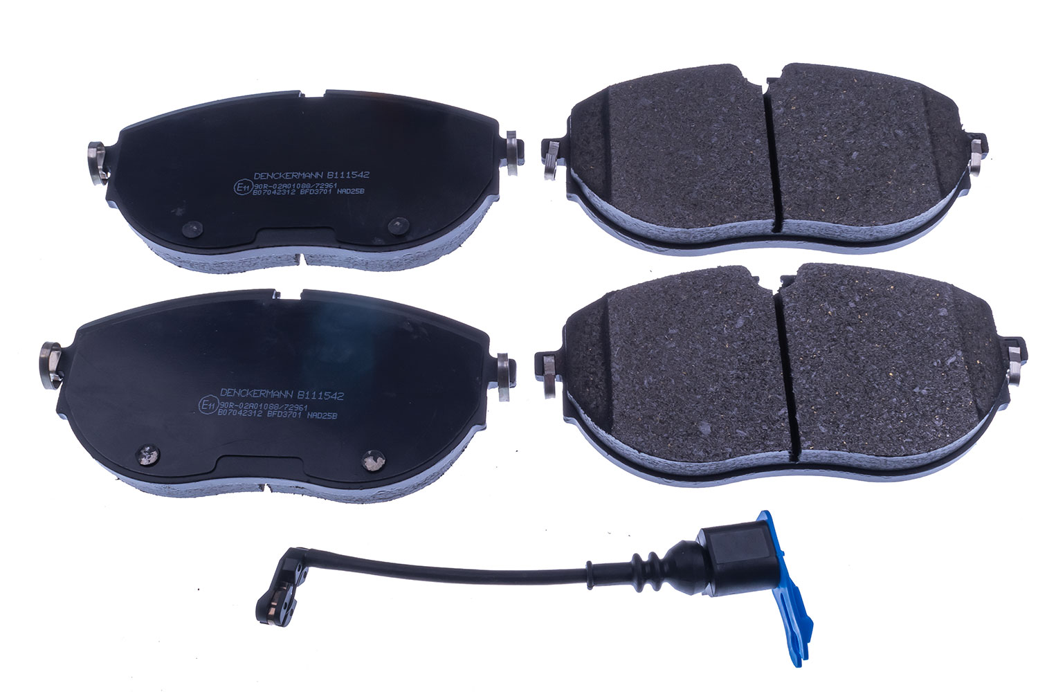 Brake Pad Set, disc brake - B111542 DENCKERMANN