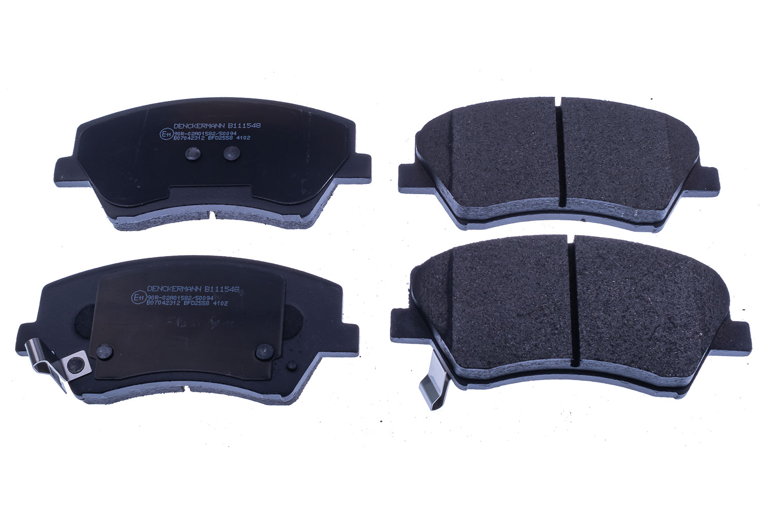 Kit pastiglie freno, Freno a disco - B111548 DENCKERMANN