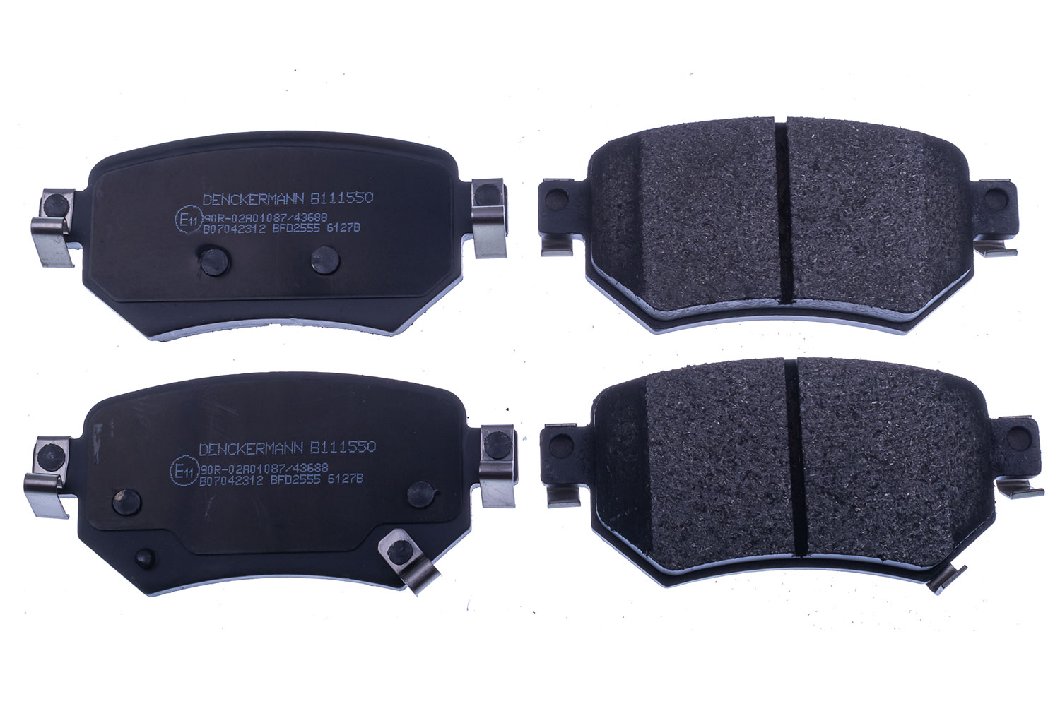 Brake Pad Set, disc brake - B111550 DENCKERMANN