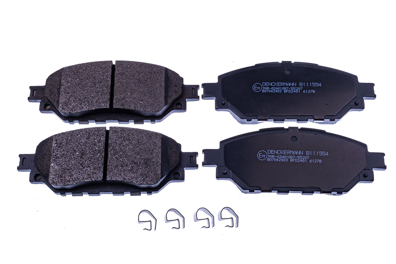 Brake Pad Set, disc brake - B111554 DENCKERMANN