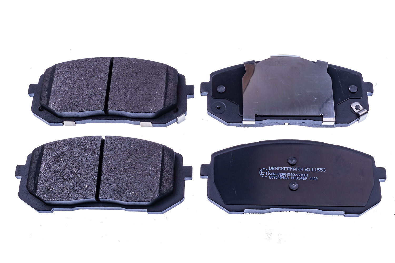 Brake Pad Set, disc brake - B111556 DENCKERMANN
