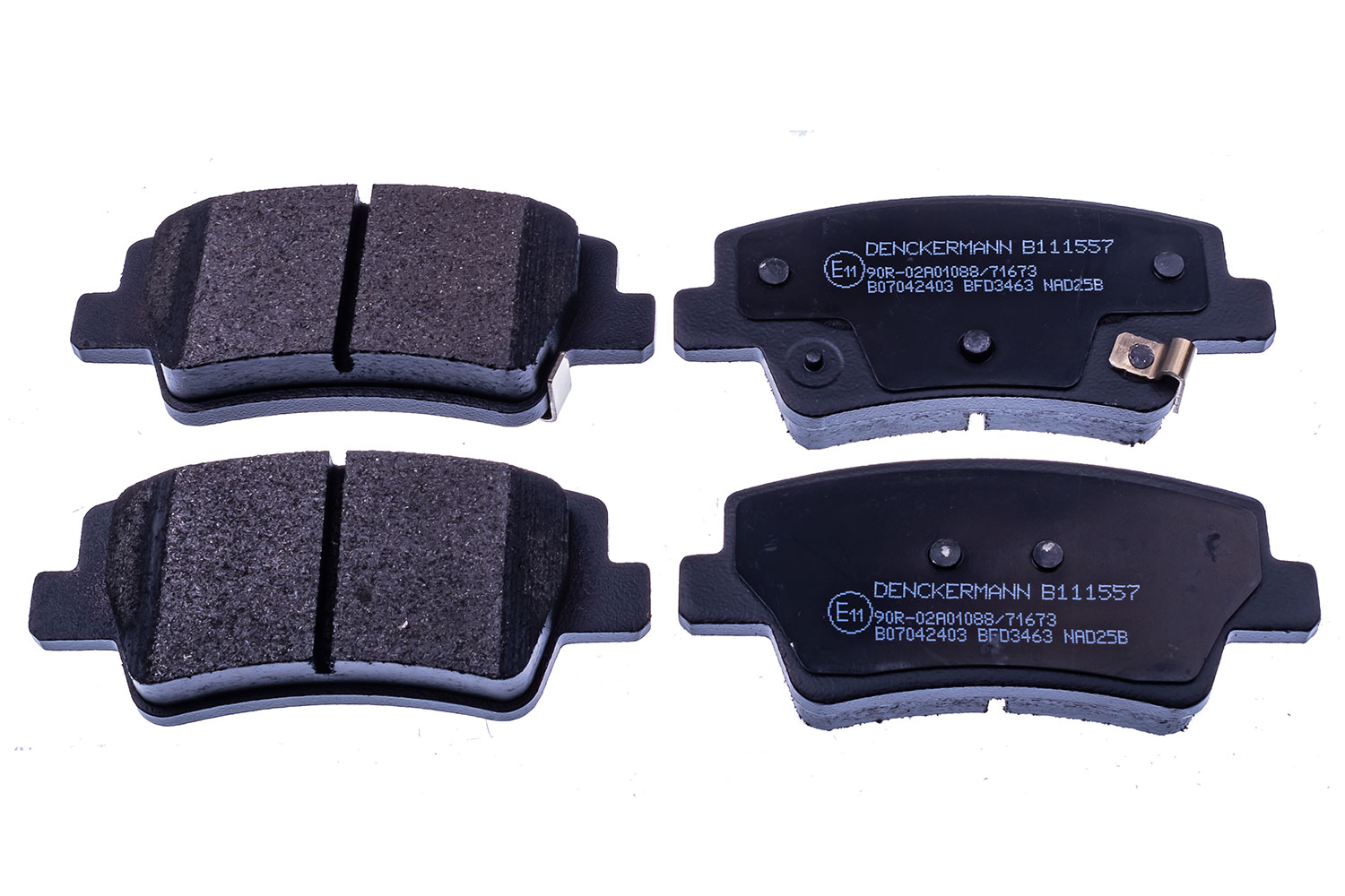 Brake Pad Set, disc brake - B111557 DENCKERMANN