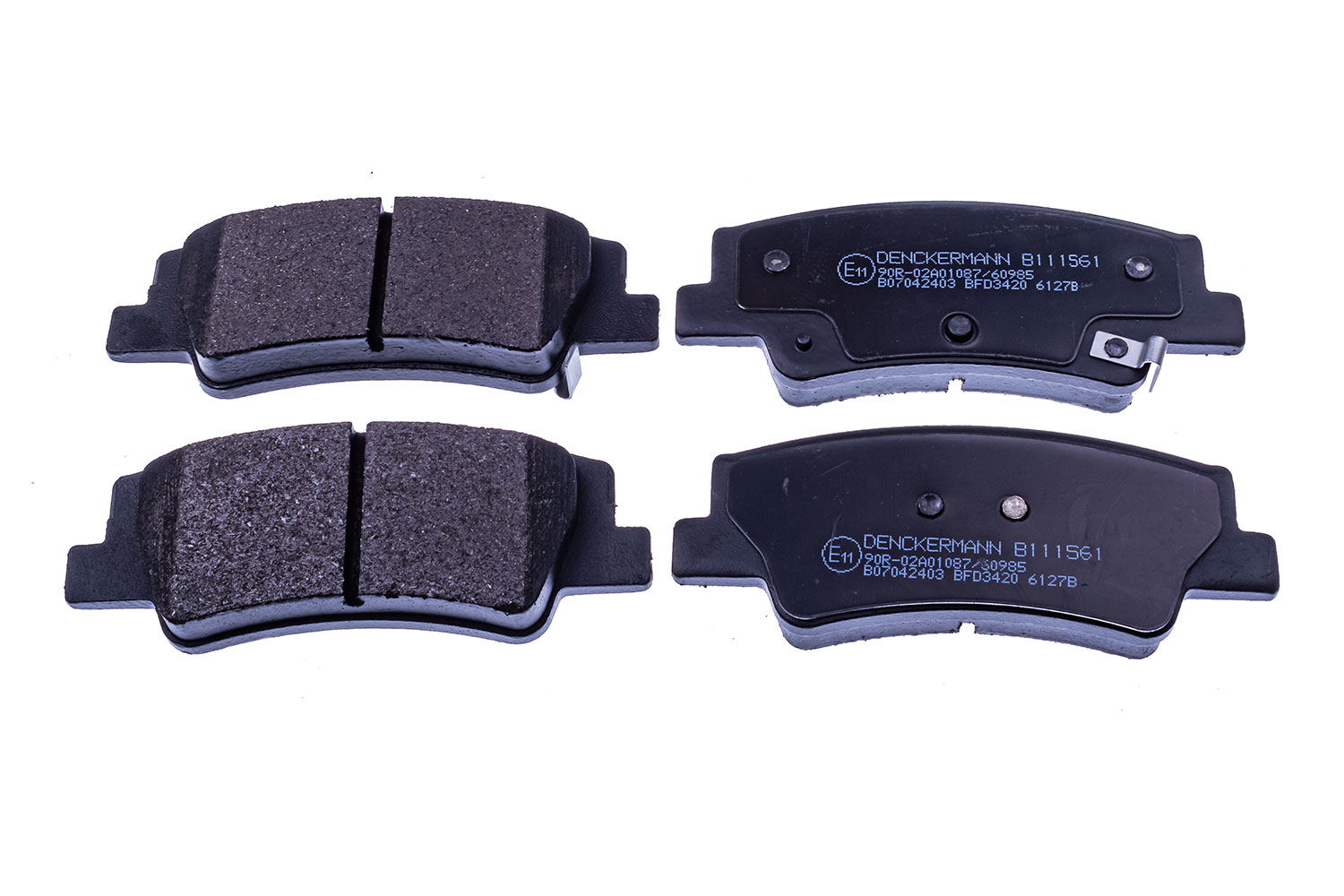 Brake Pad Set, disc brake - B111561 DENCKERMANN