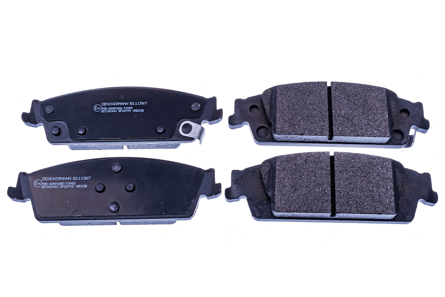 Brake Pad Set, disc brake - B111567 DENCKERMANN