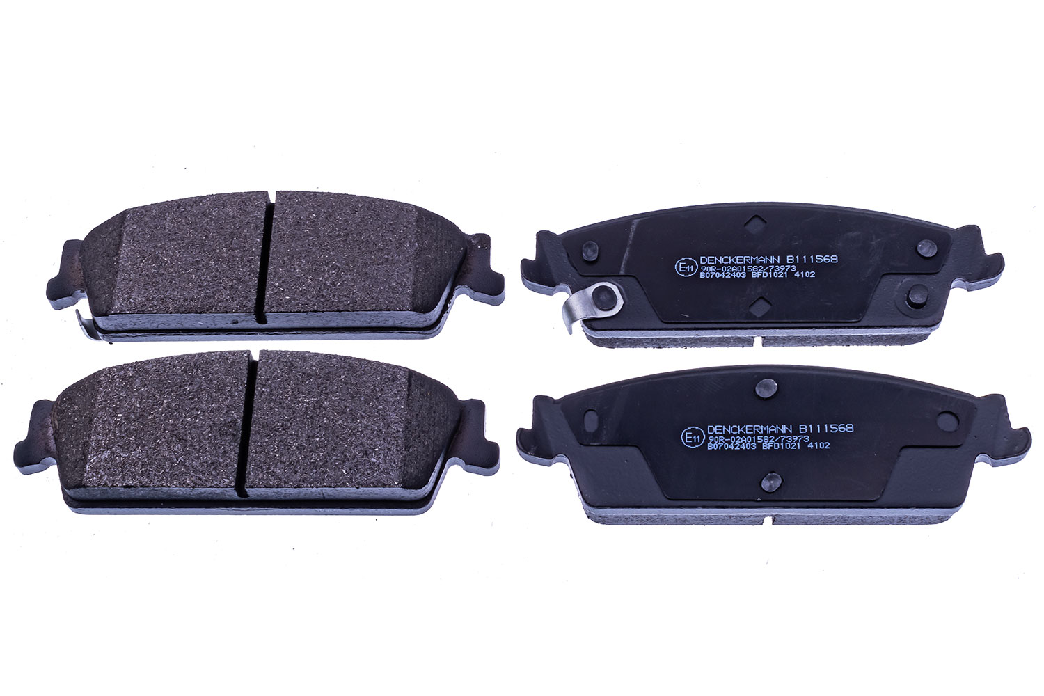 Brake Pad Set, disc brake - B111568 DENCKERMANN