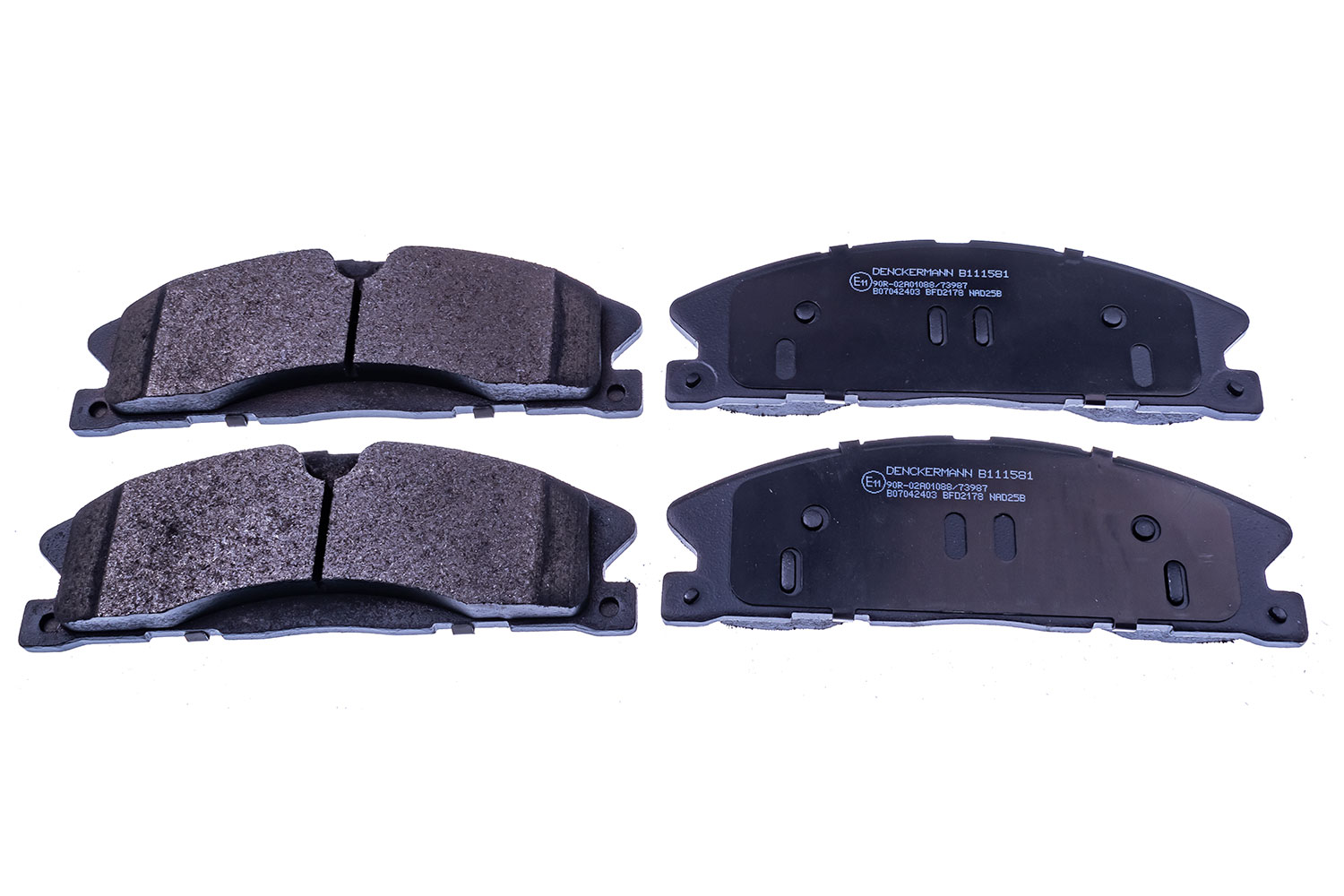 Brake Pad Set, disc brake - B111581 DENCKERMANN