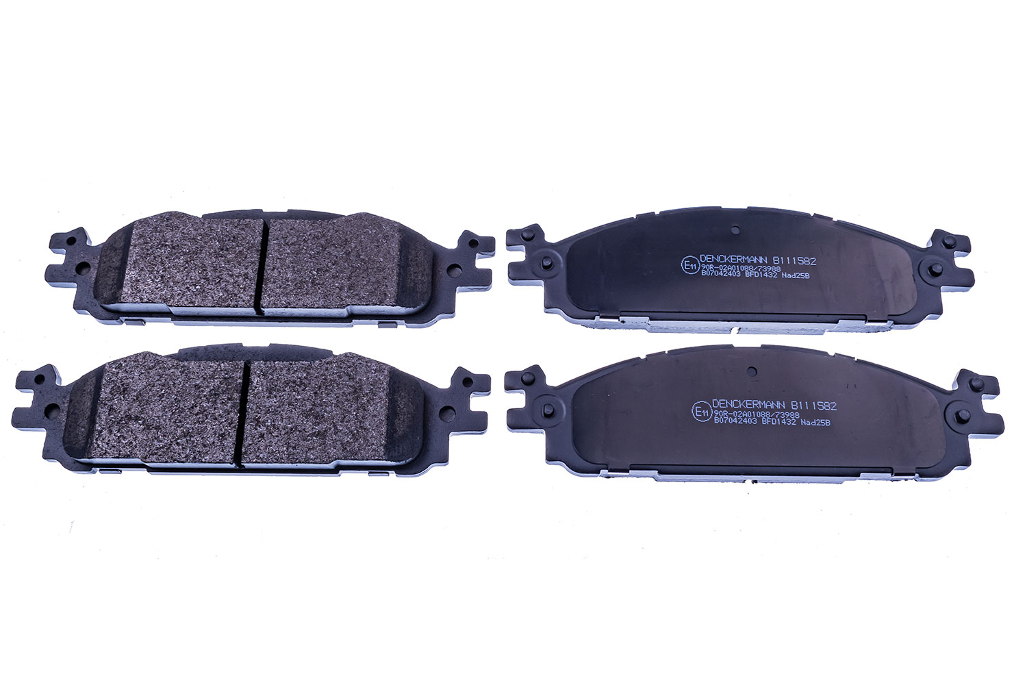 Brake Pad Set, disc brake - B111582 DENCKERMANN