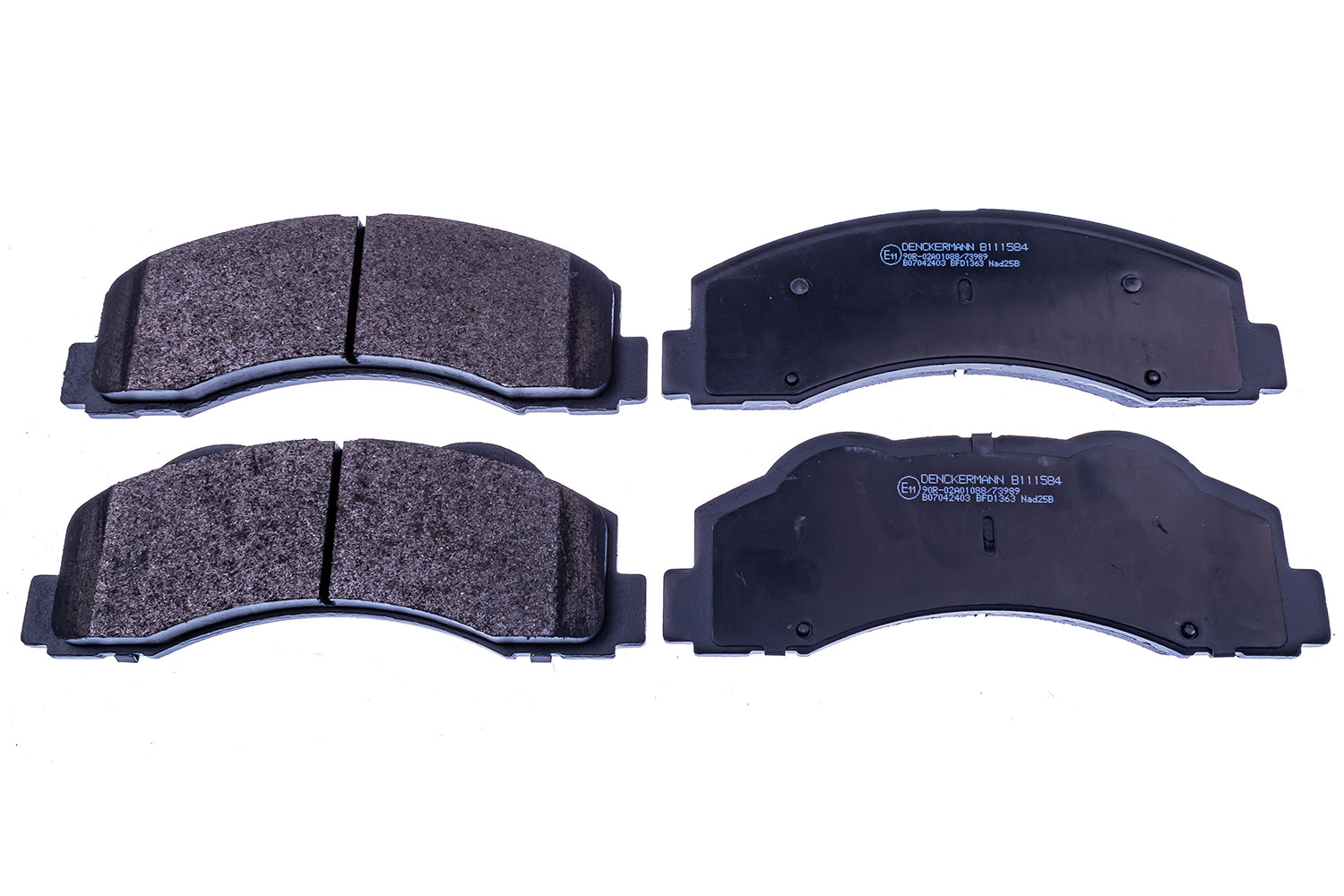 Brake Pad Set, disc brake - B111585 DENCKERMANN