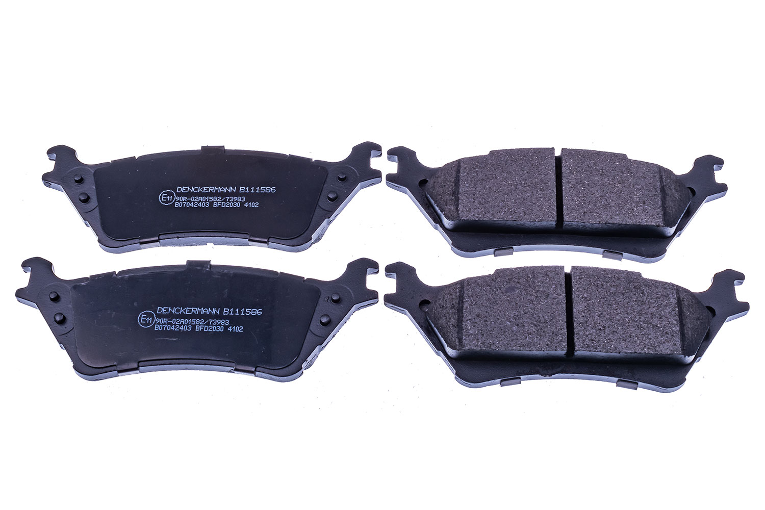 Brake Pad Set, disc brake - B111586 DENCKERMANN