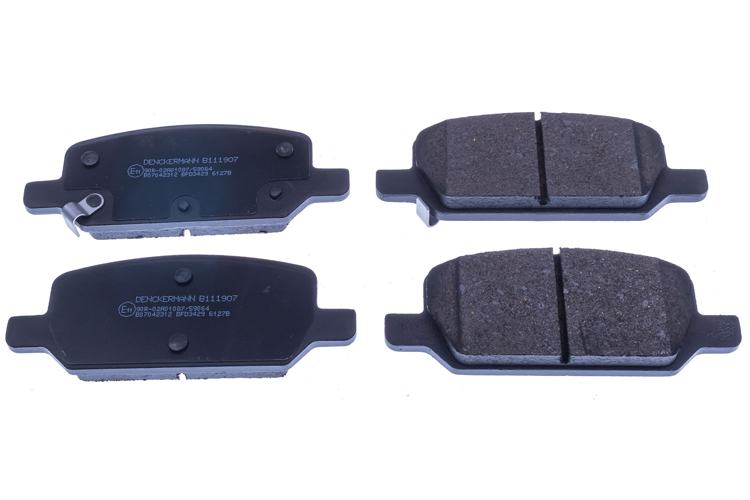 Brake Pad Set, disc brake - B111907 DENCKERMANN