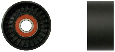 Tensioner Pulley, V-ribbed belt - P216016 DENCKERMANN