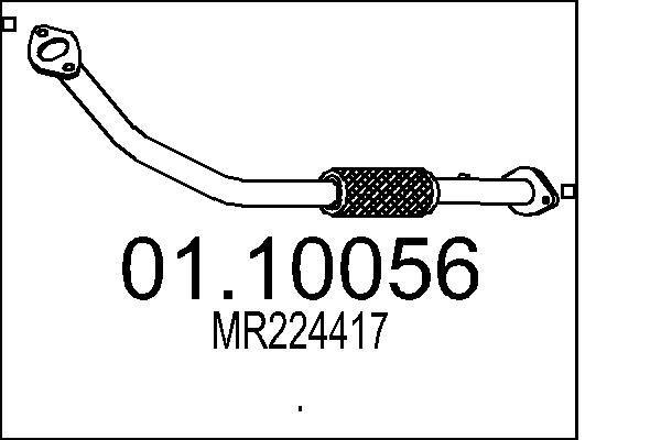 Exhaust Pipe - 01.10056 MTS