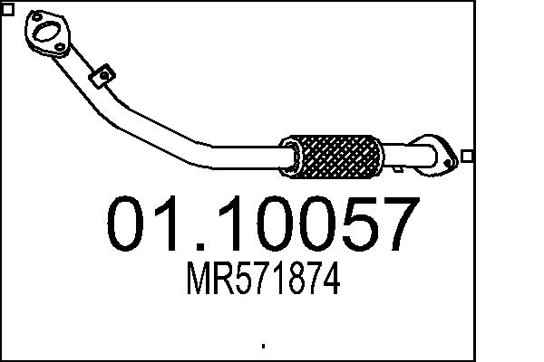 Exhaust Pipe - 01.10057 MTS