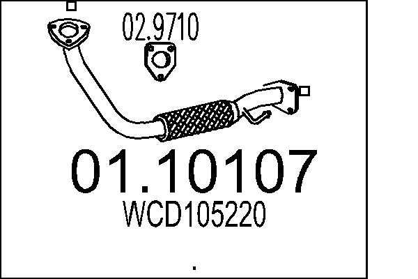Exhaust Pipe - 01.10107 MTS